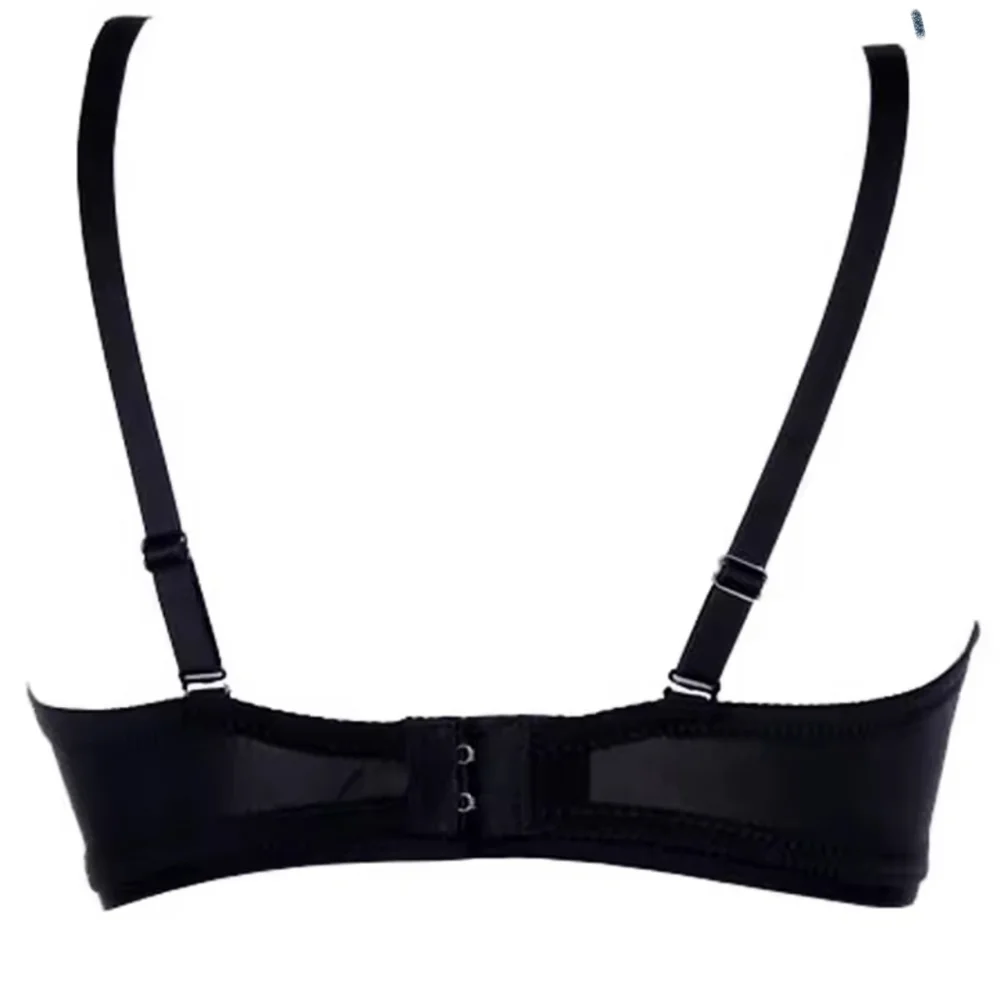 SEXY Edgy Black & Silver STUDDED Spiked Bra S-XXL - Picture 3 of 12